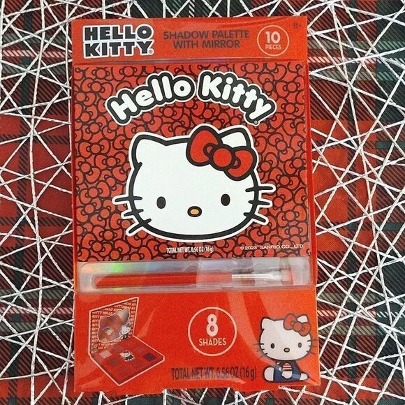 Hello Kitty Shimmery Eye Shadow Palette with Mirror and Brush NWT - Picture 5 of 14